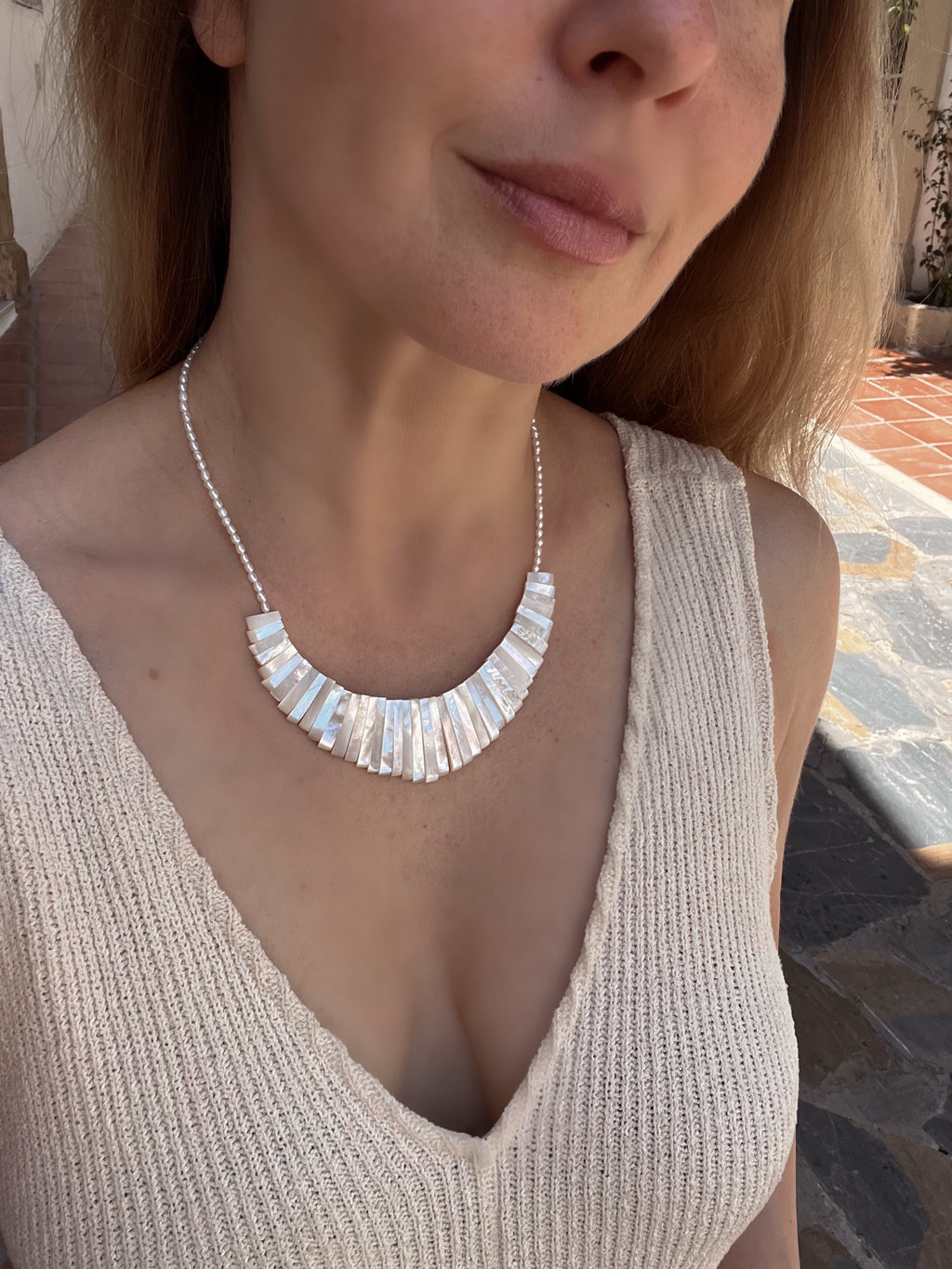 Mother of pearl Necklace Ariel