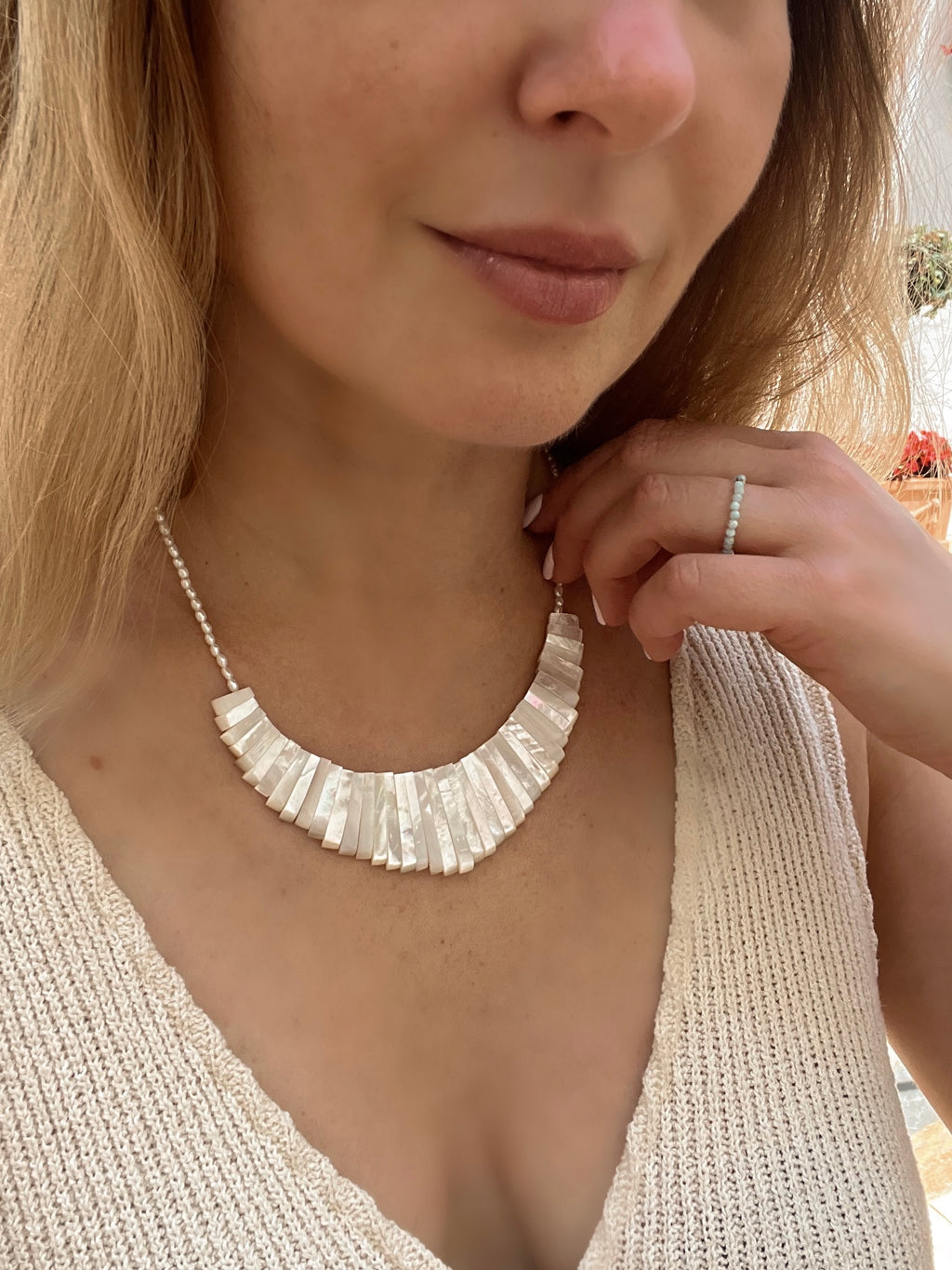 Mother of pearl Necklace Ariel