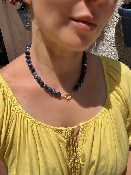 Kyanite Beaded Necklace