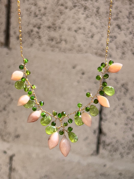 Pink Opal Necklace “La Belle Époque”