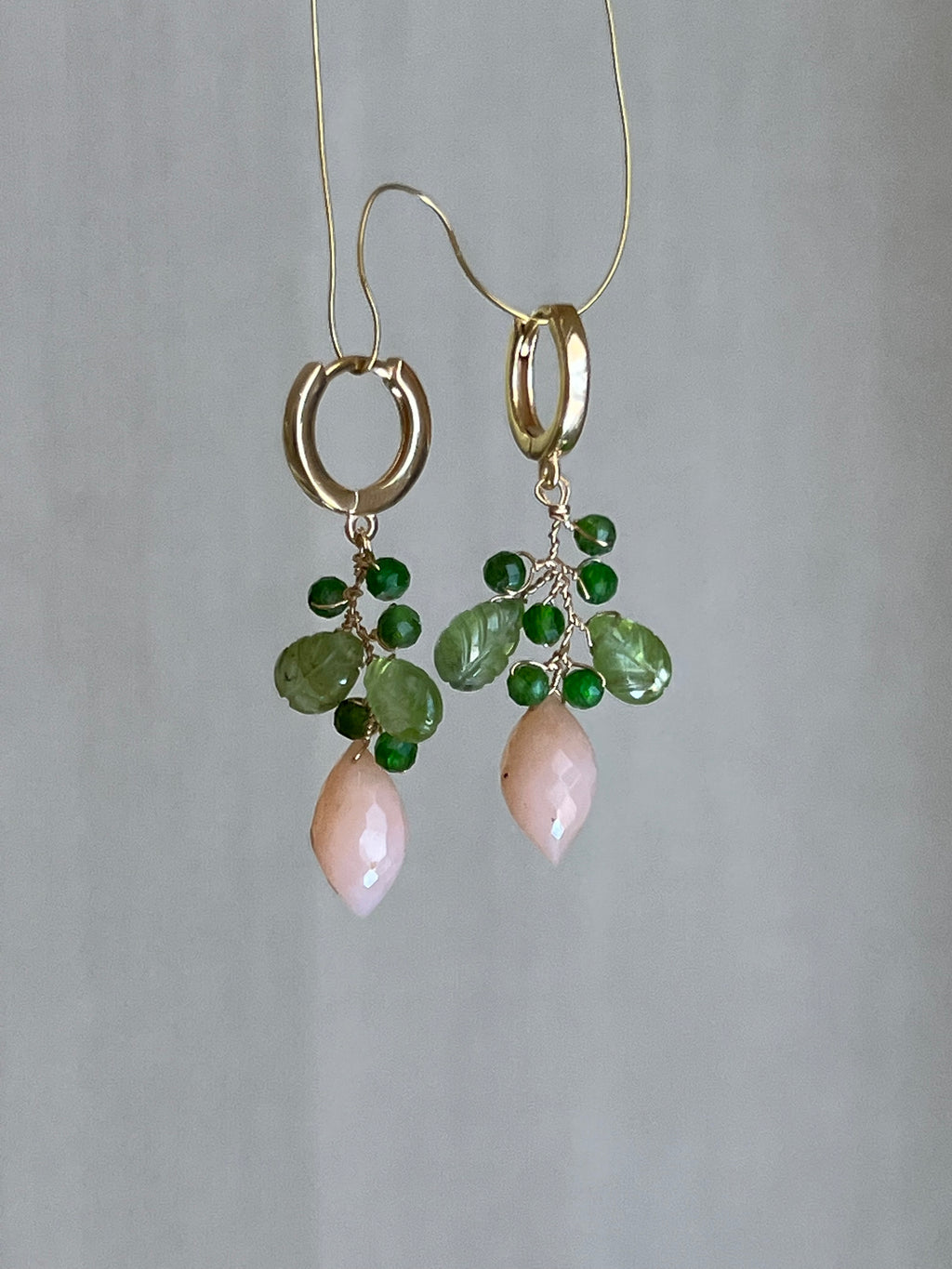 Pink Opal Earrings “La Belle Époque”