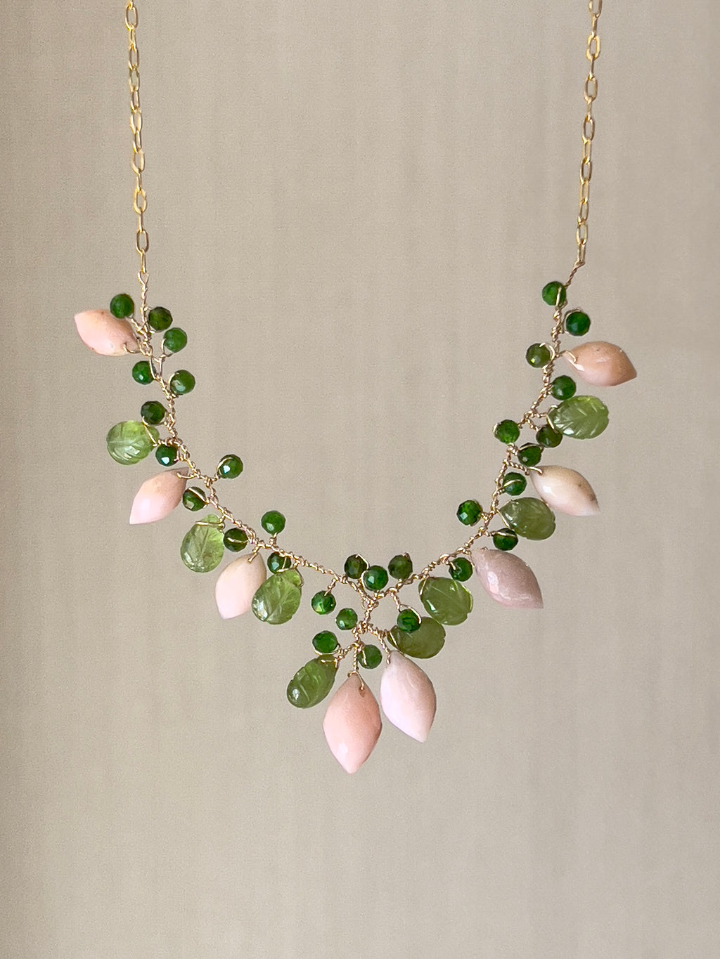 Pink Opal Necklace “La Belle Époque”