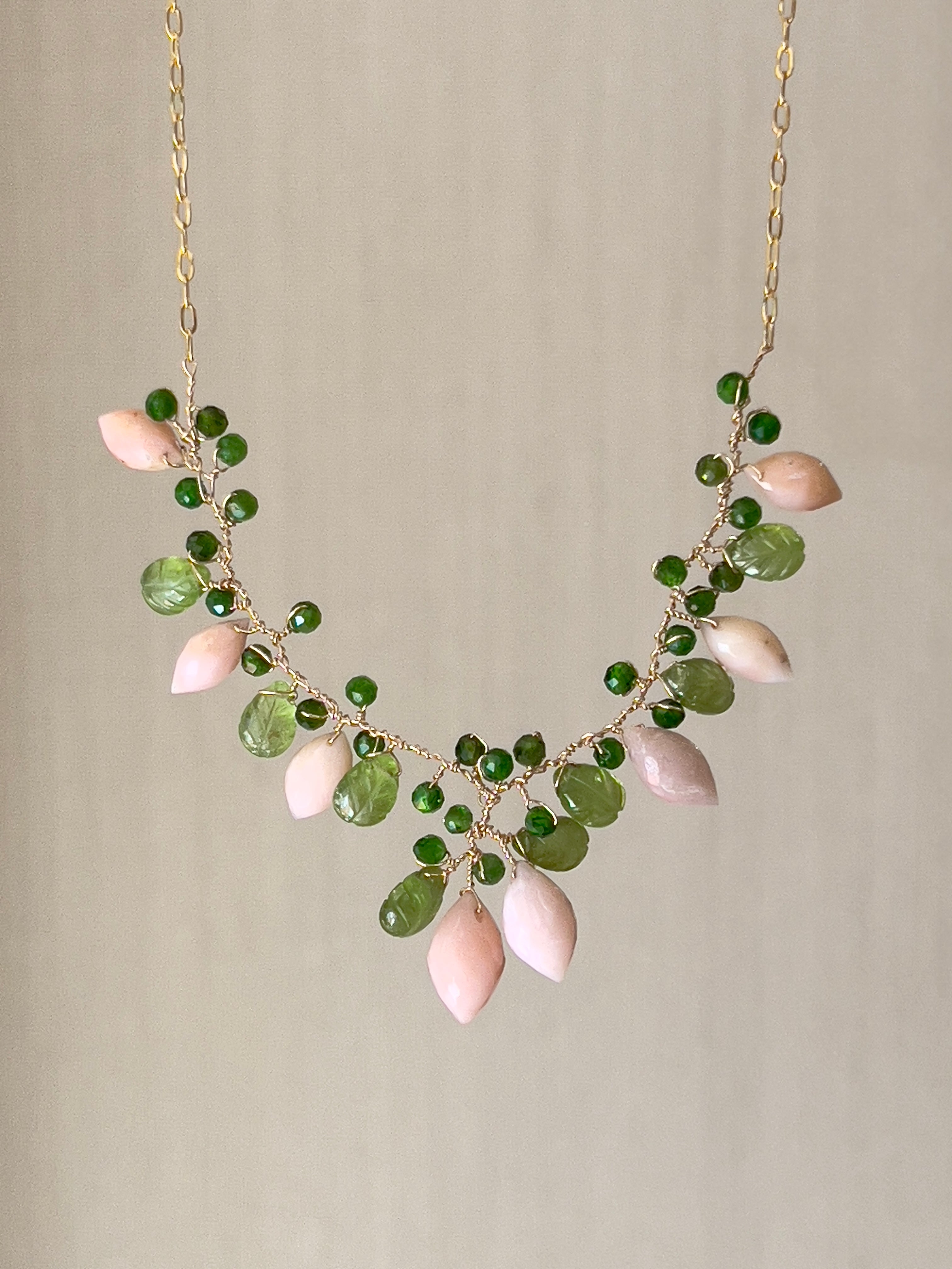 Pink Opal Necklace “La Belle Époque”