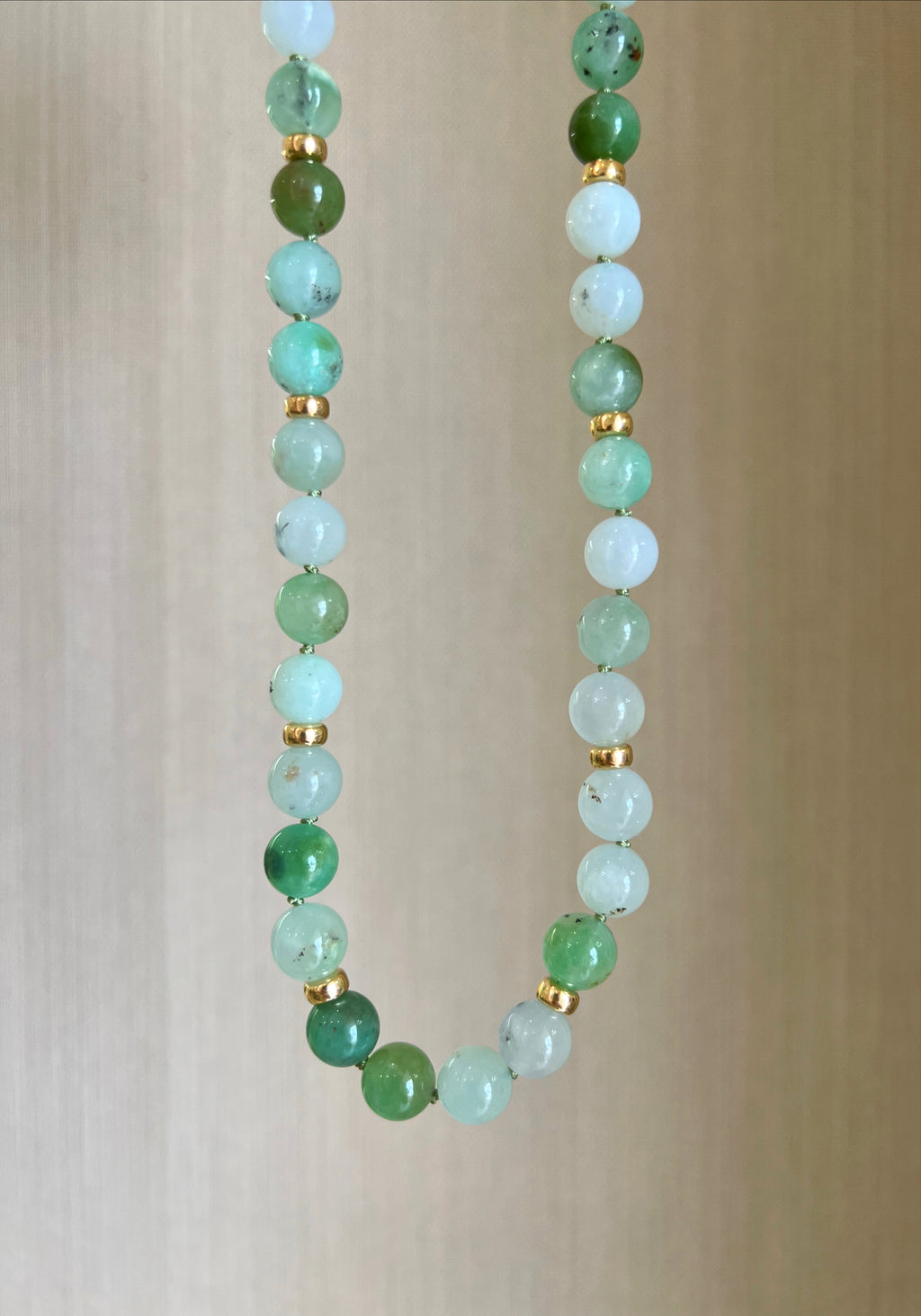 Chrysoprase Beaded Necklace