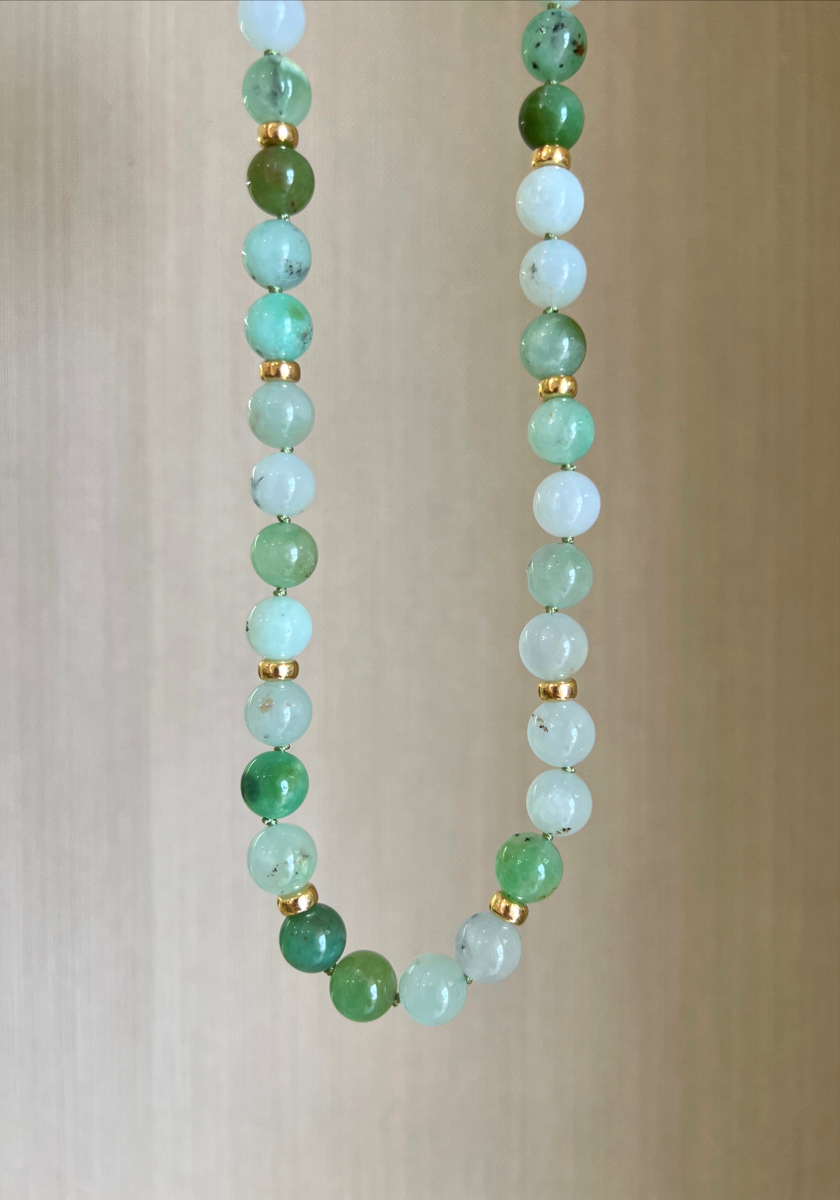 Chrysoprase Beaded Necklace