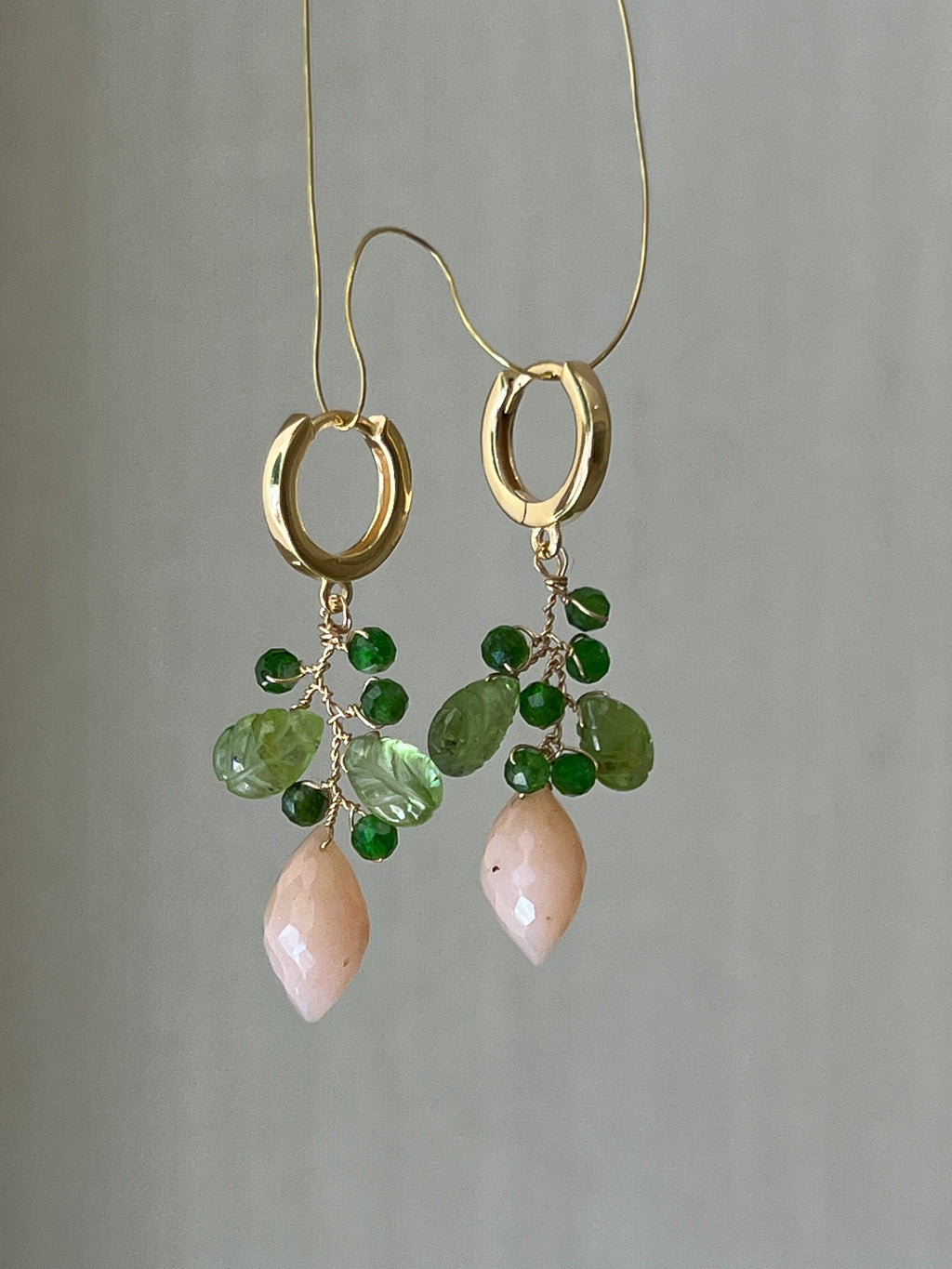 Pink Opal Earrings “La Belle Époque”