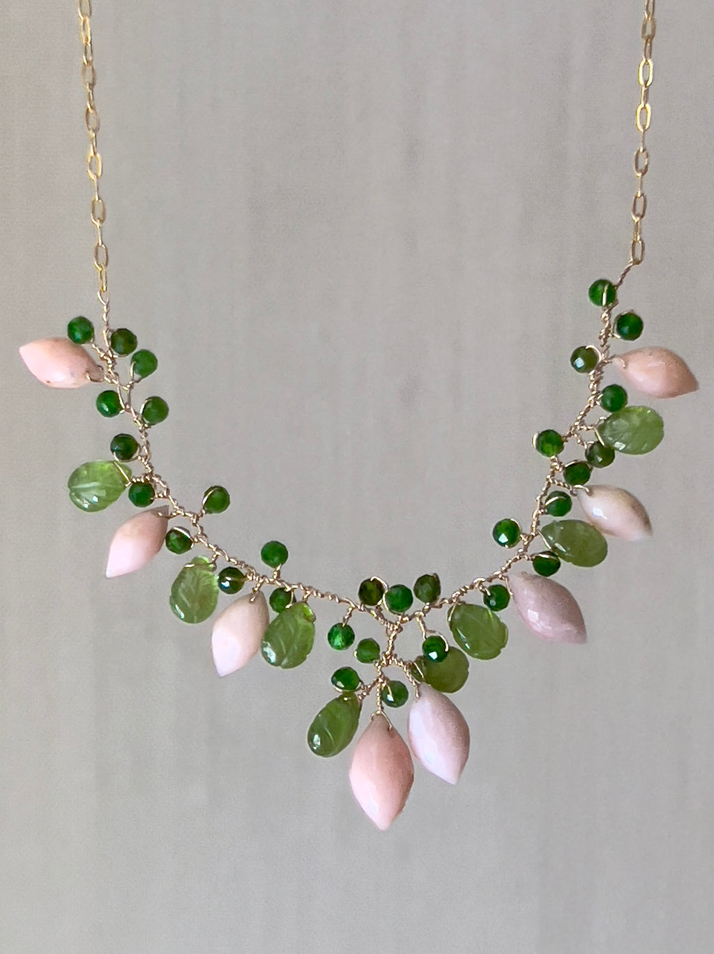 Pink Opal Necklace “La Belle Époque”