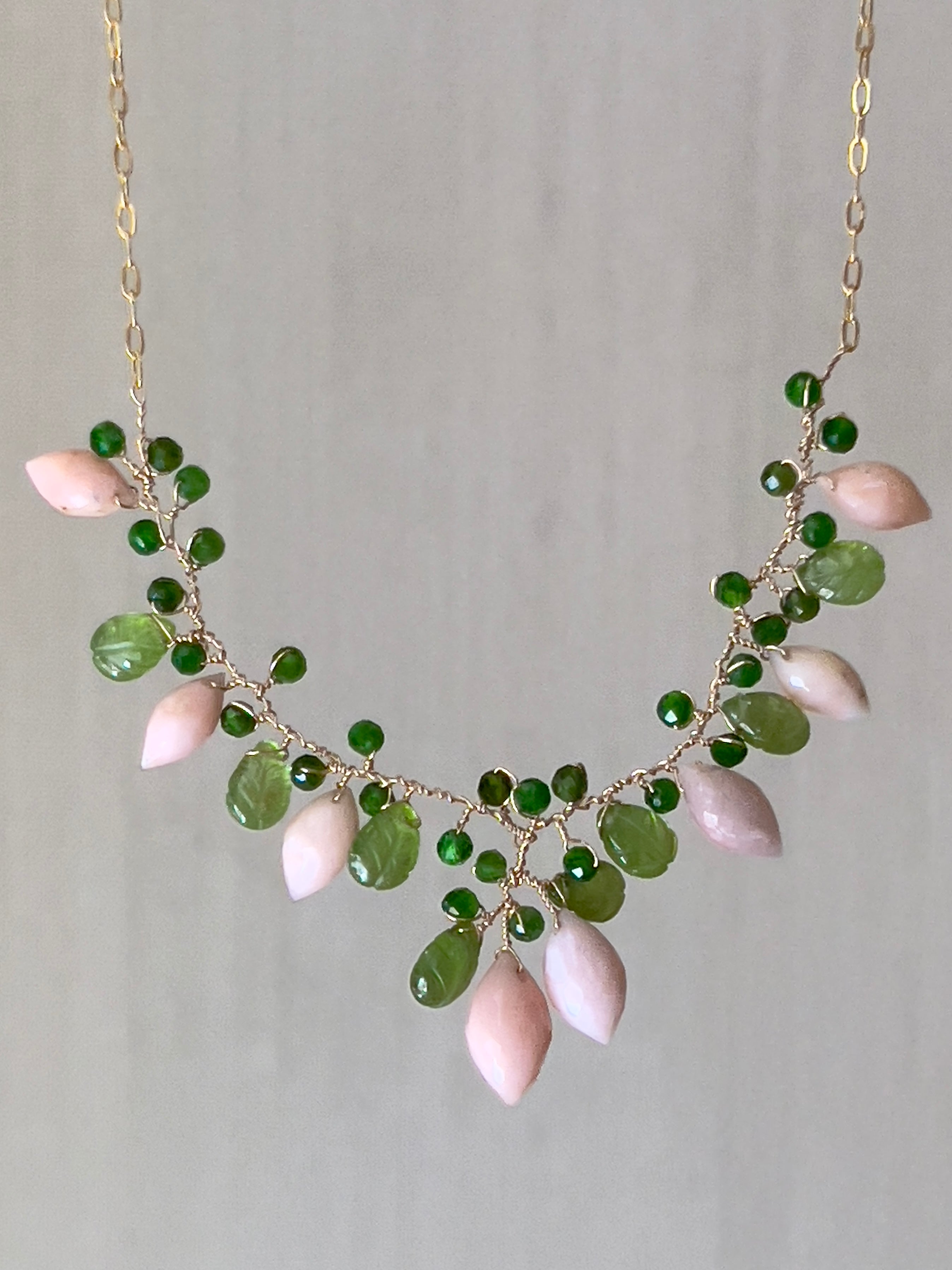 Pink Opal Necklace “La Belle Époque”