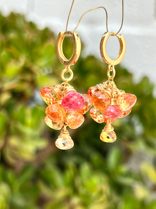 Padparadscha 2025 sapphire earrings