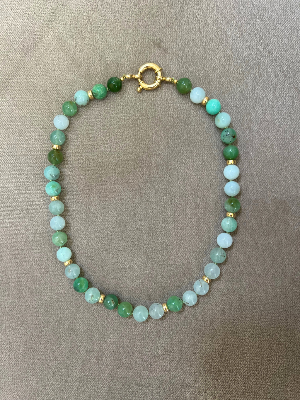 Chrysoprase Beaded Necklace