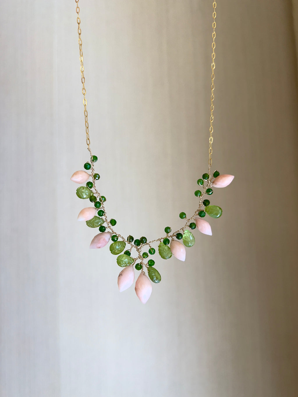 Pink Opal Necklace “La Belle Époque”