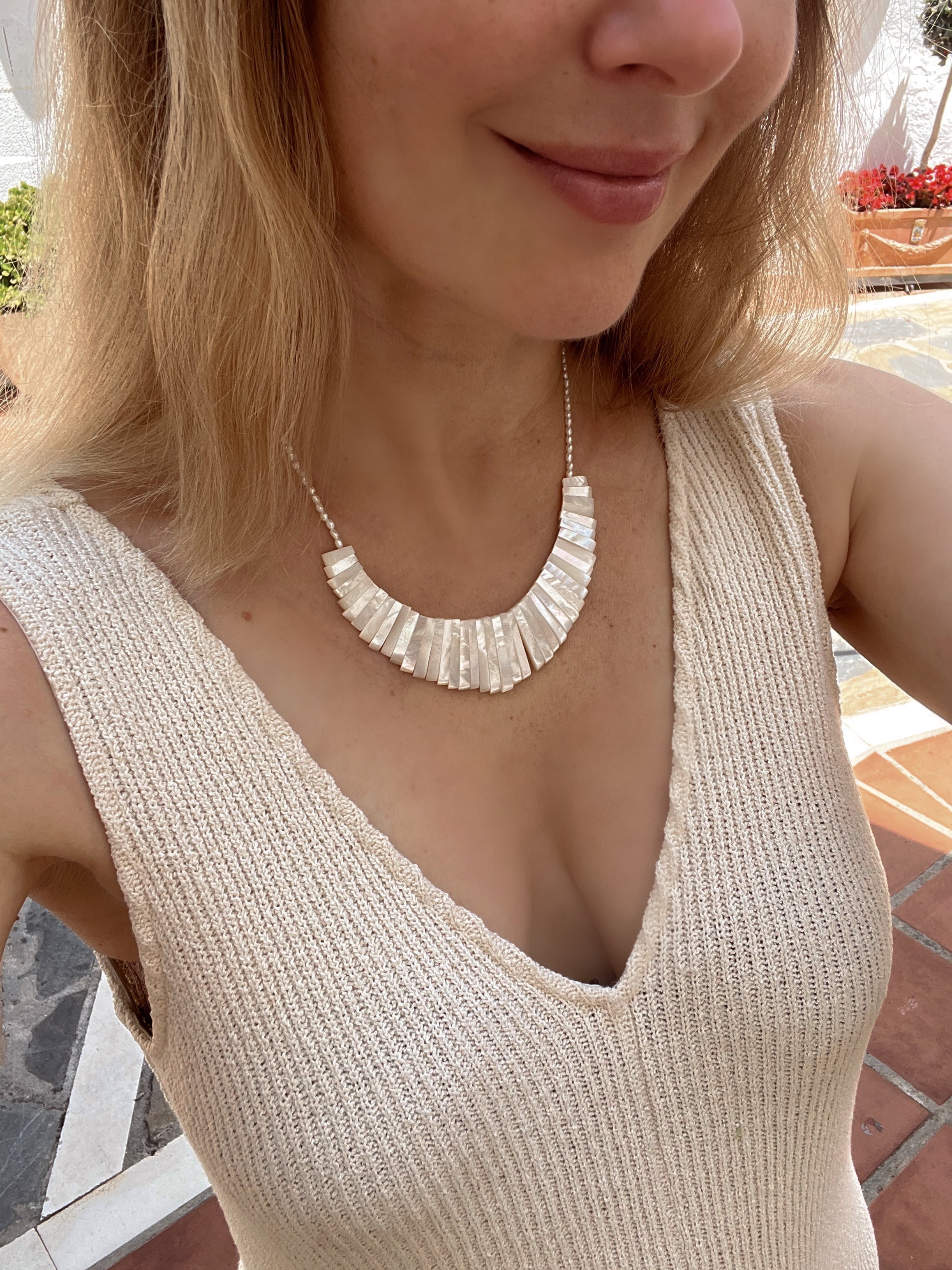 Mother of pearl Necklace Ariel