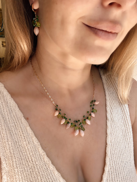 Pink Opal Necklace “La Belle Époque”