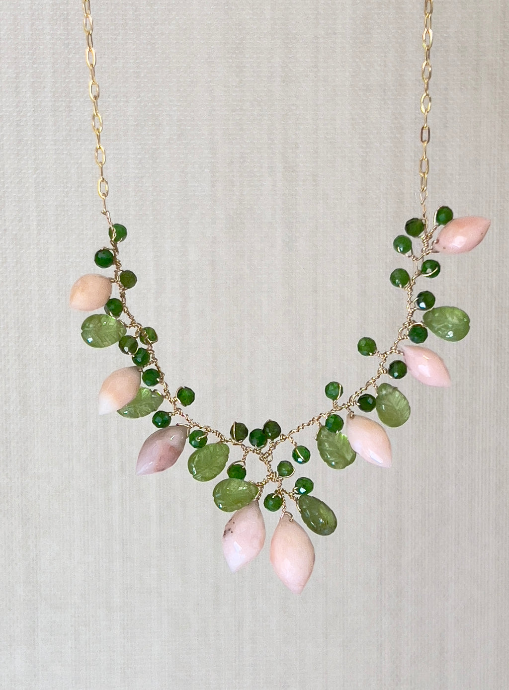 Pink Opal Necklace “La Belle Époque”