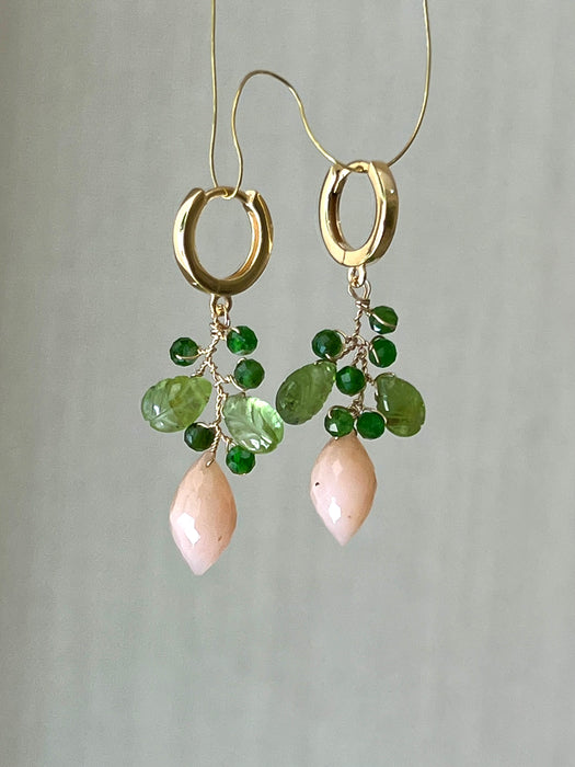 Pink Opal Earrings “La Belle Époque”