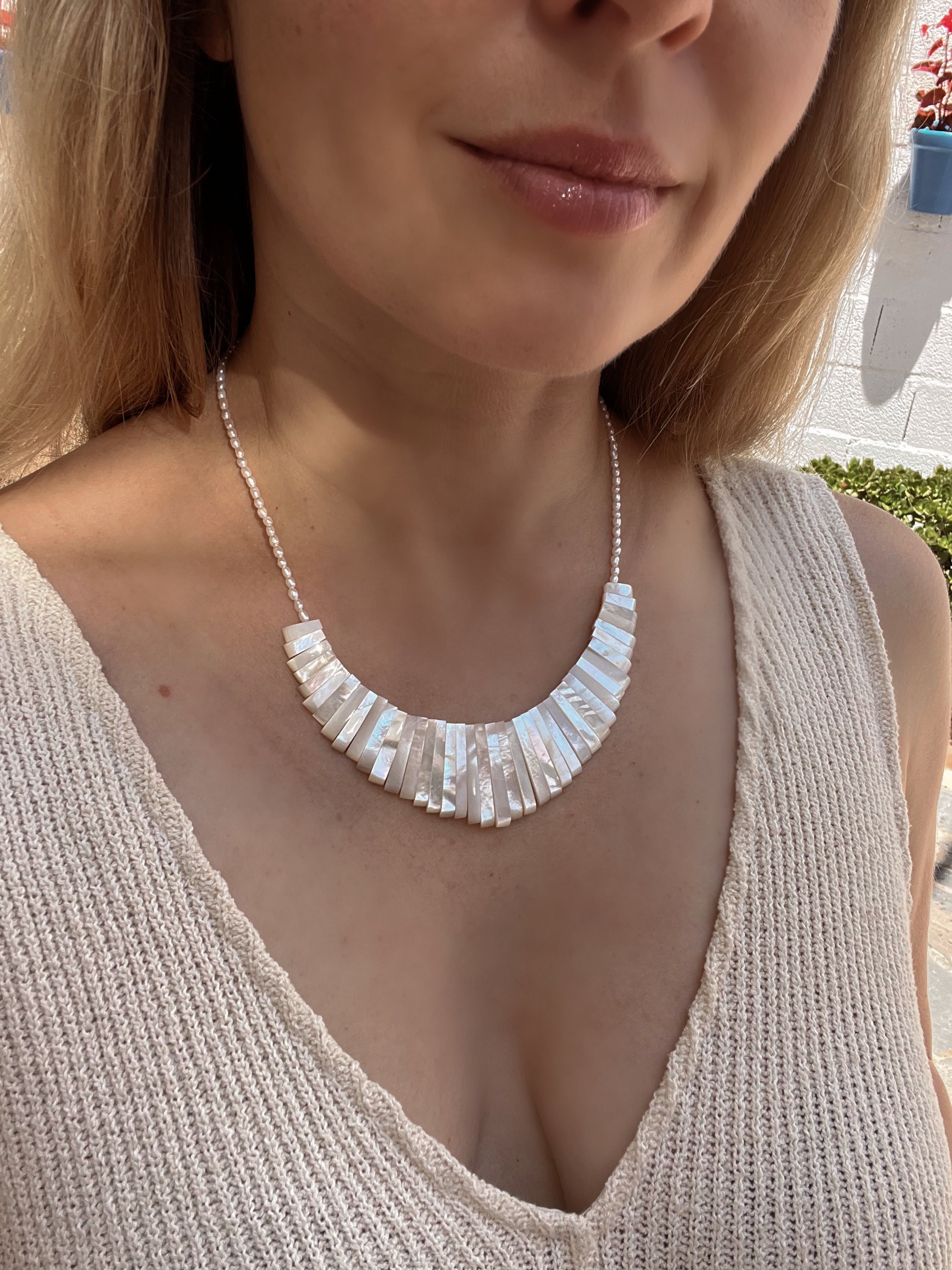 Mother of pearl Necklace Ariel