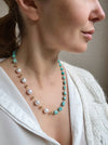 amazonite and pearls necklace