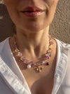 Light amethyst statement necklace 