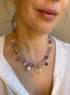 Light amethyst statement necklace 