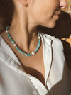 Amazonite chip beaded necklace 