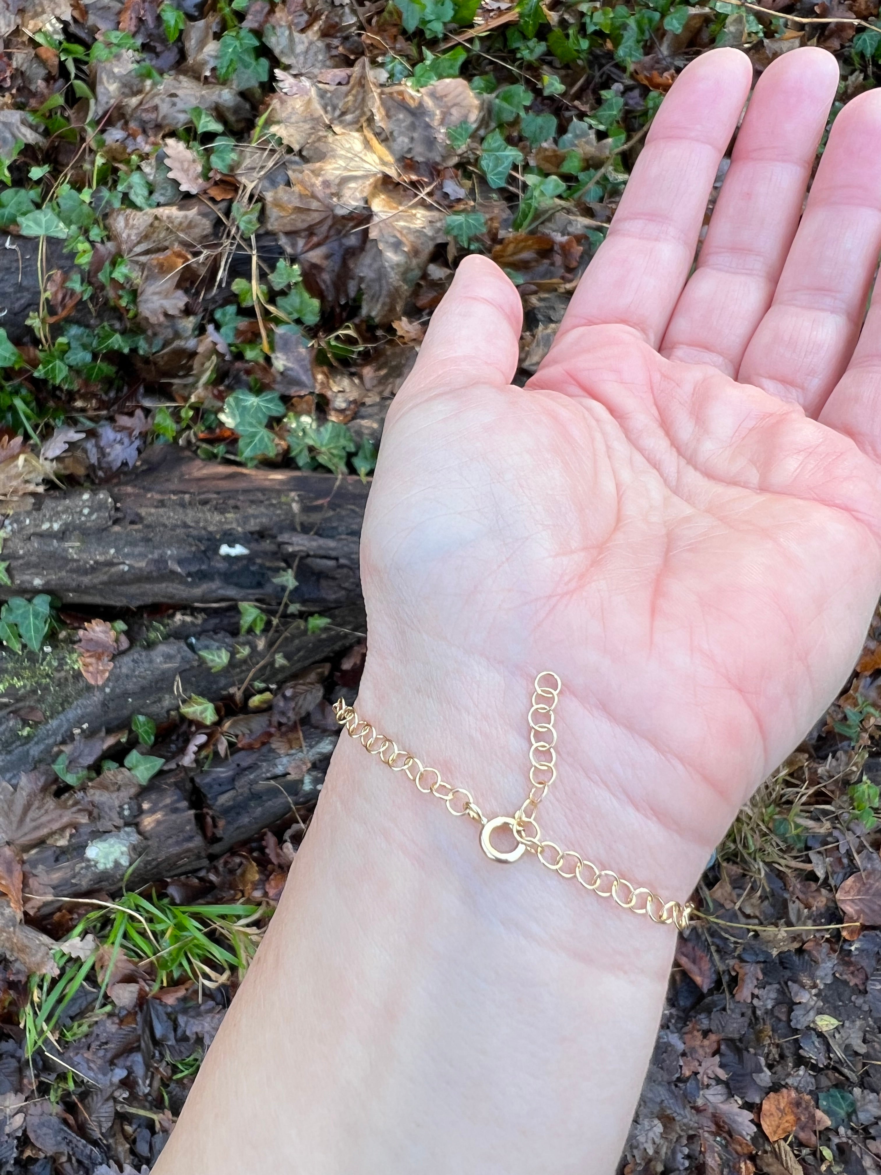 topaz twig bracelet