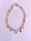 Light amethyst statement necklace 