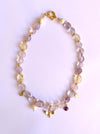 Light amethyst statement necklace 