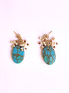 Blue Mojave Turquoise Earrings