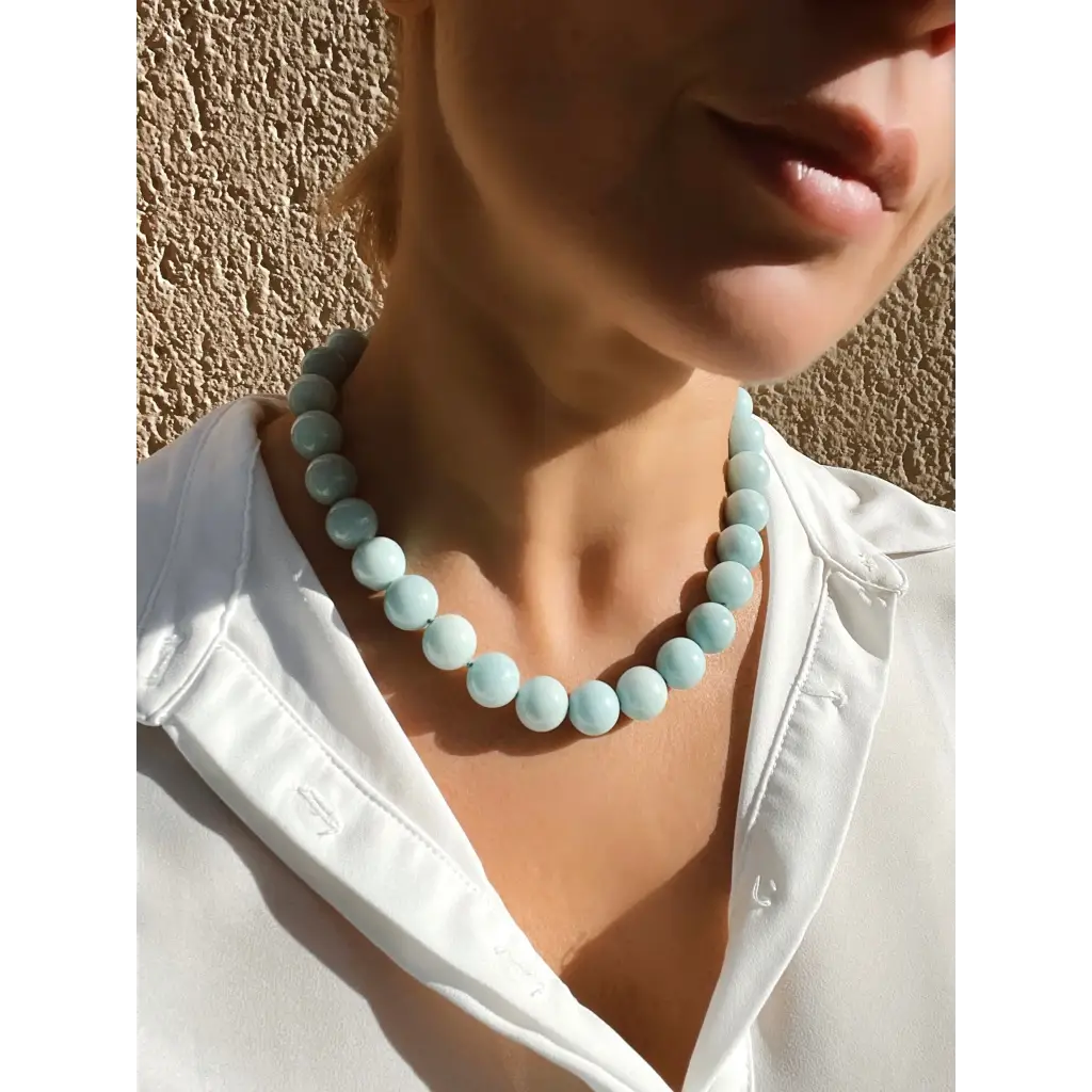 Chunky amazonite necklace