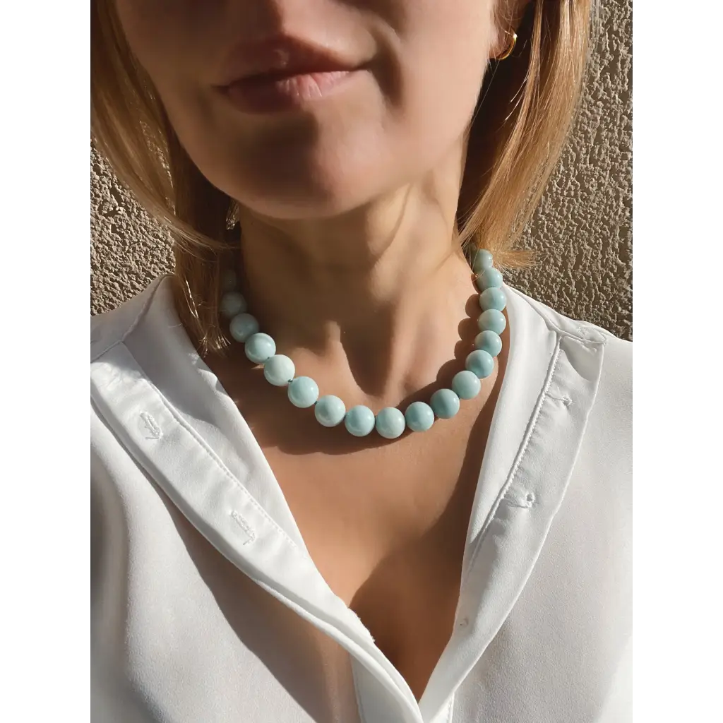 Chunky amazonite necklace