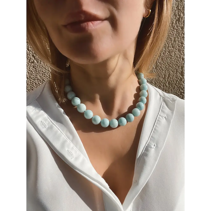 Chunky amazonite necklace