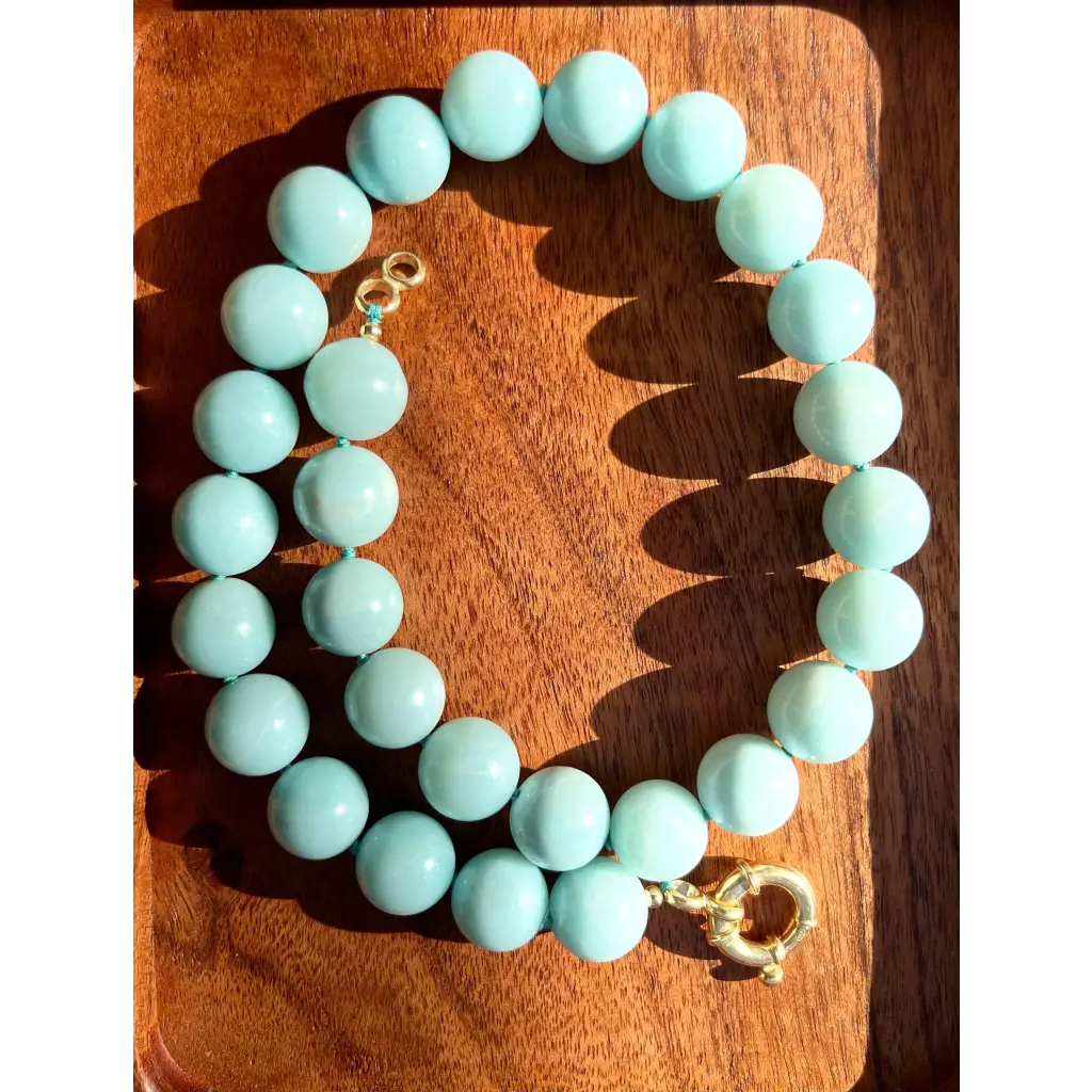 Chunky amazonite necklace