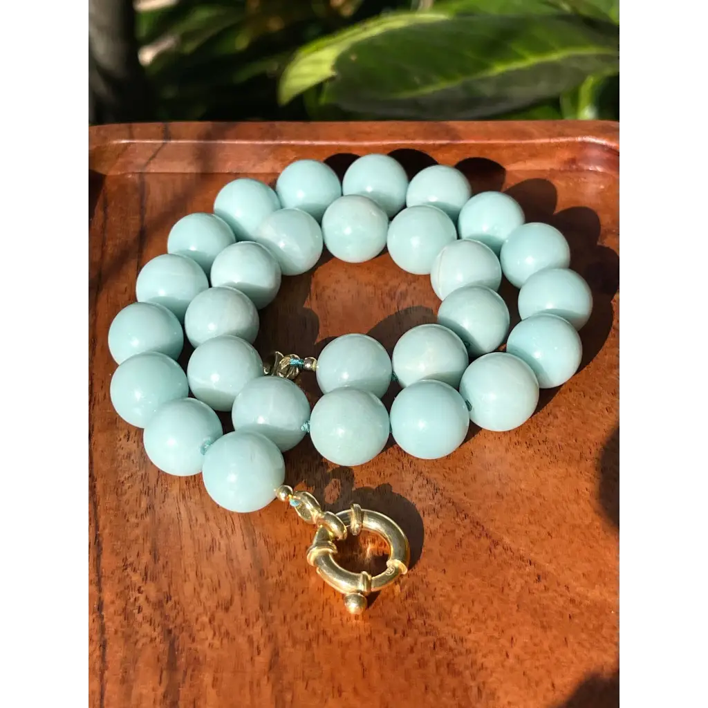 Chunky amazonite necklace