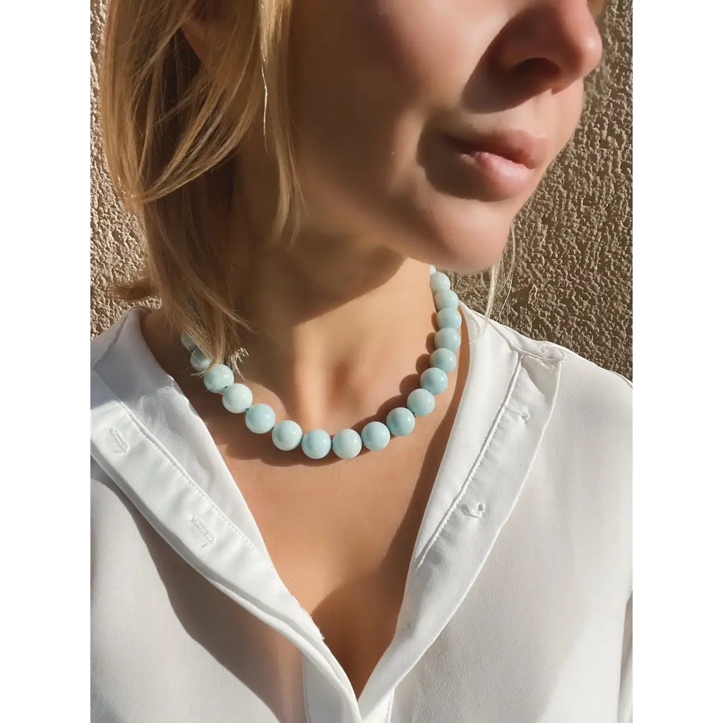 Chunky amazonite necklace