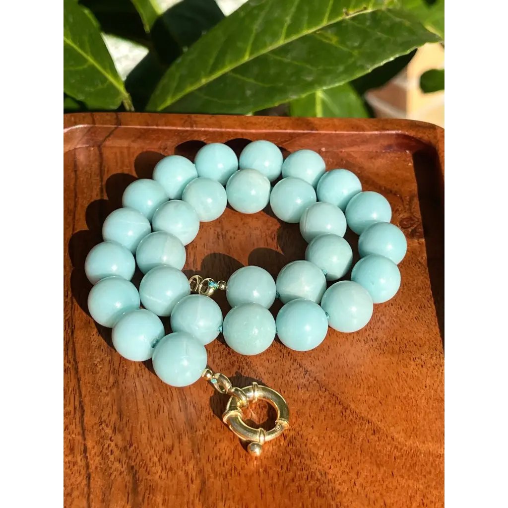 Chunky amazonite necklace