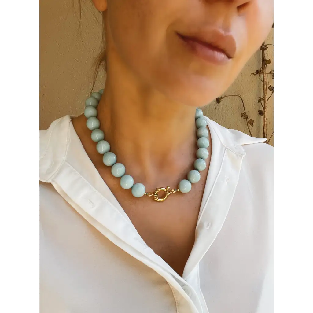 Chunky amazonite necklace