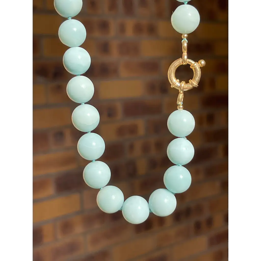 Chunky amazonite necklace