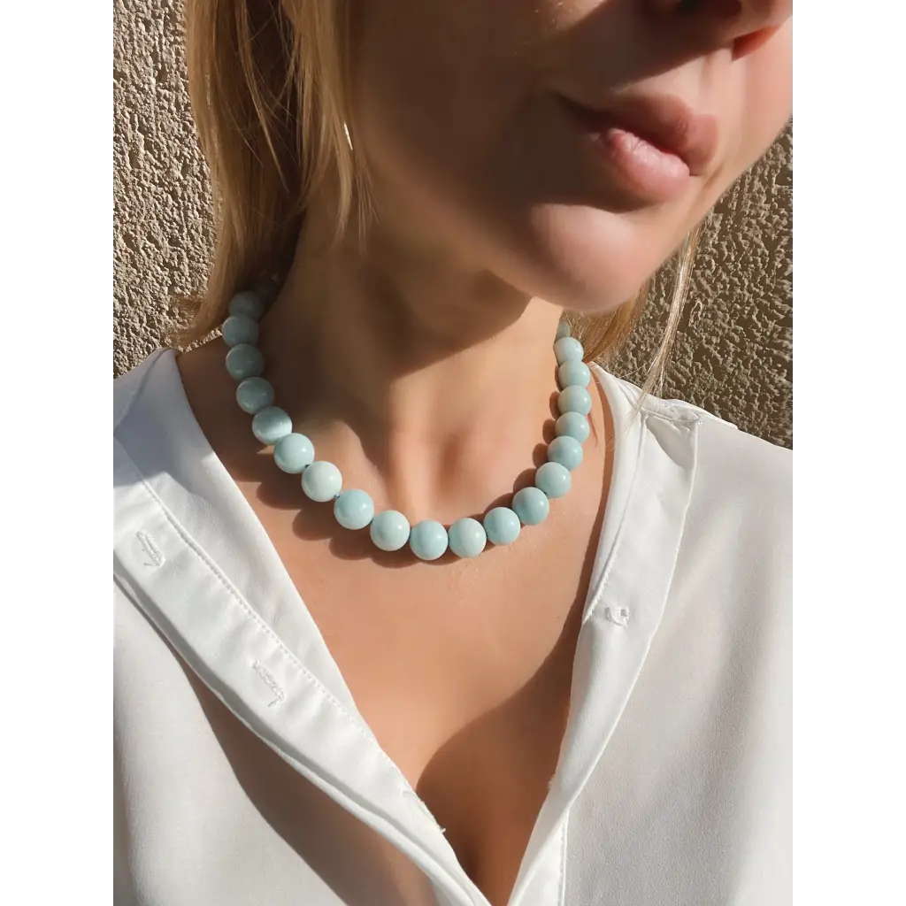 Chunky amazonite necklace