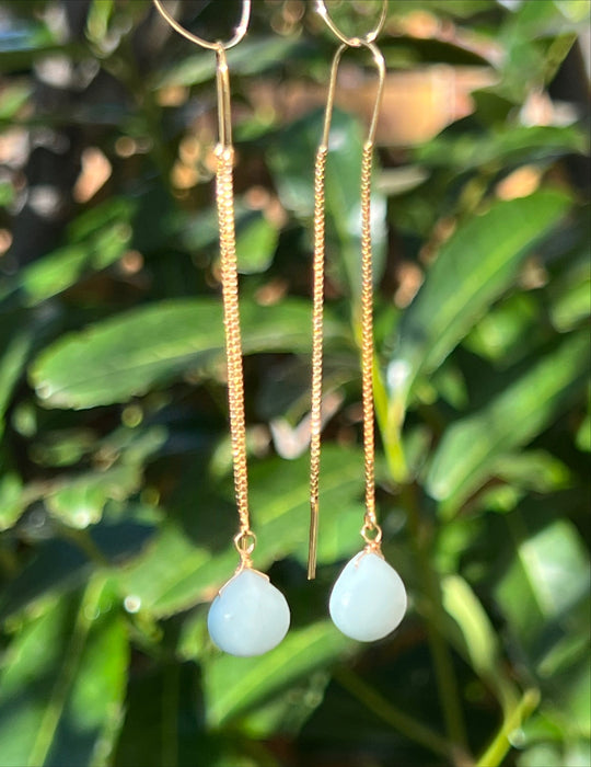 Amazonite threader earrings Dangle & Drop Earrings