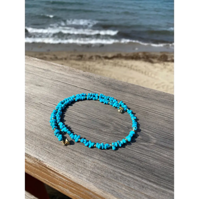 American turquoise necklace