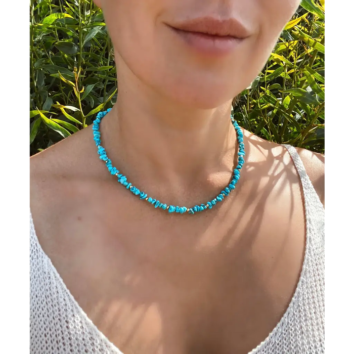American turquoise necklace
