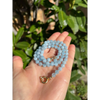 Aquamarine necklace faceted aquamarine beads with gold