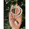 Baroque pearl and lemon chrysoprase beaded necklace