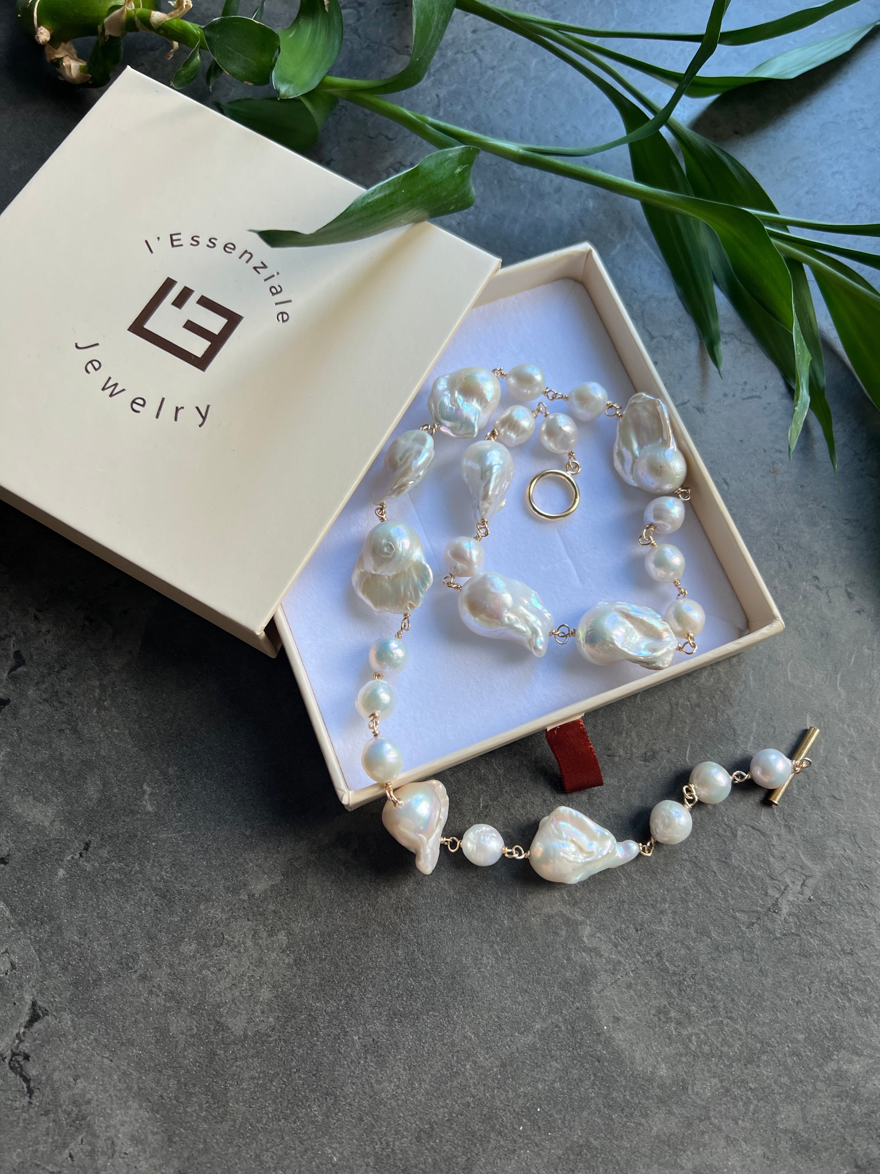Baroque Pearl Necklace Medea Beaded Necklaces