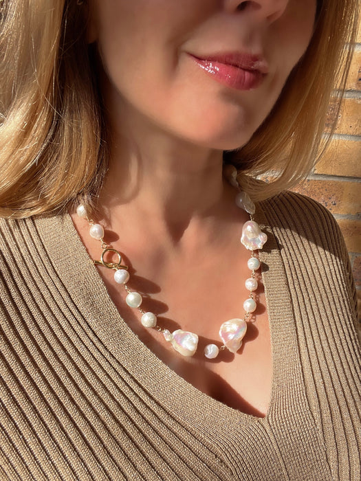 Baroque Pearl Necklace Medea Beaded Necklaces