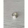 Baroque pearl ring gold plated 925 silver