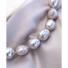 Baroque Pearls Necklace With Silver Marine Lock Real pearls