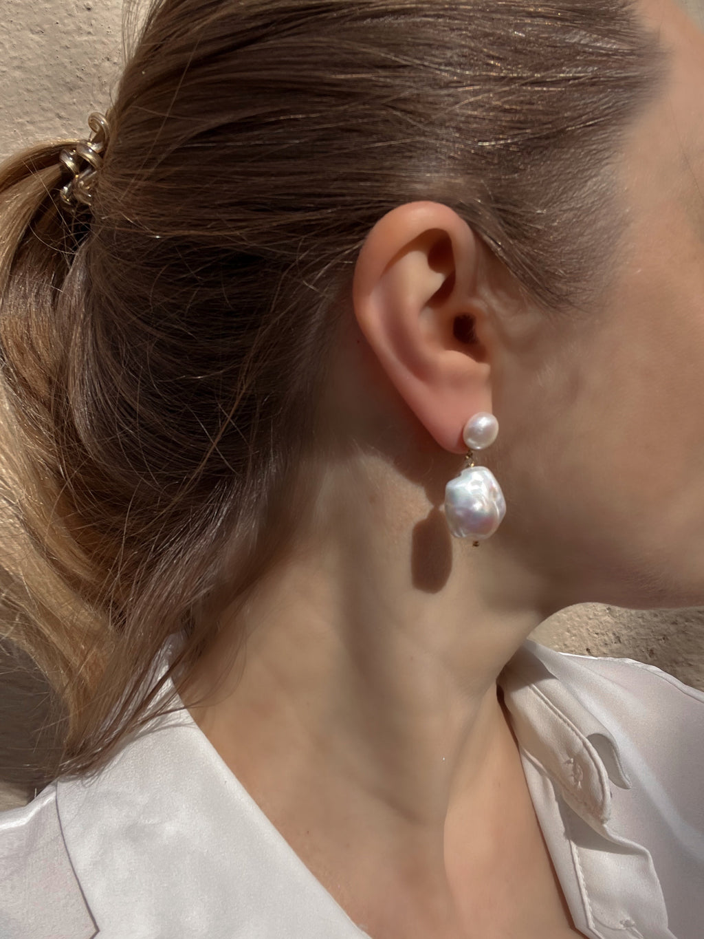 Bridal Baroque Pearl Earrings Dana Dangle & Drop Earrings