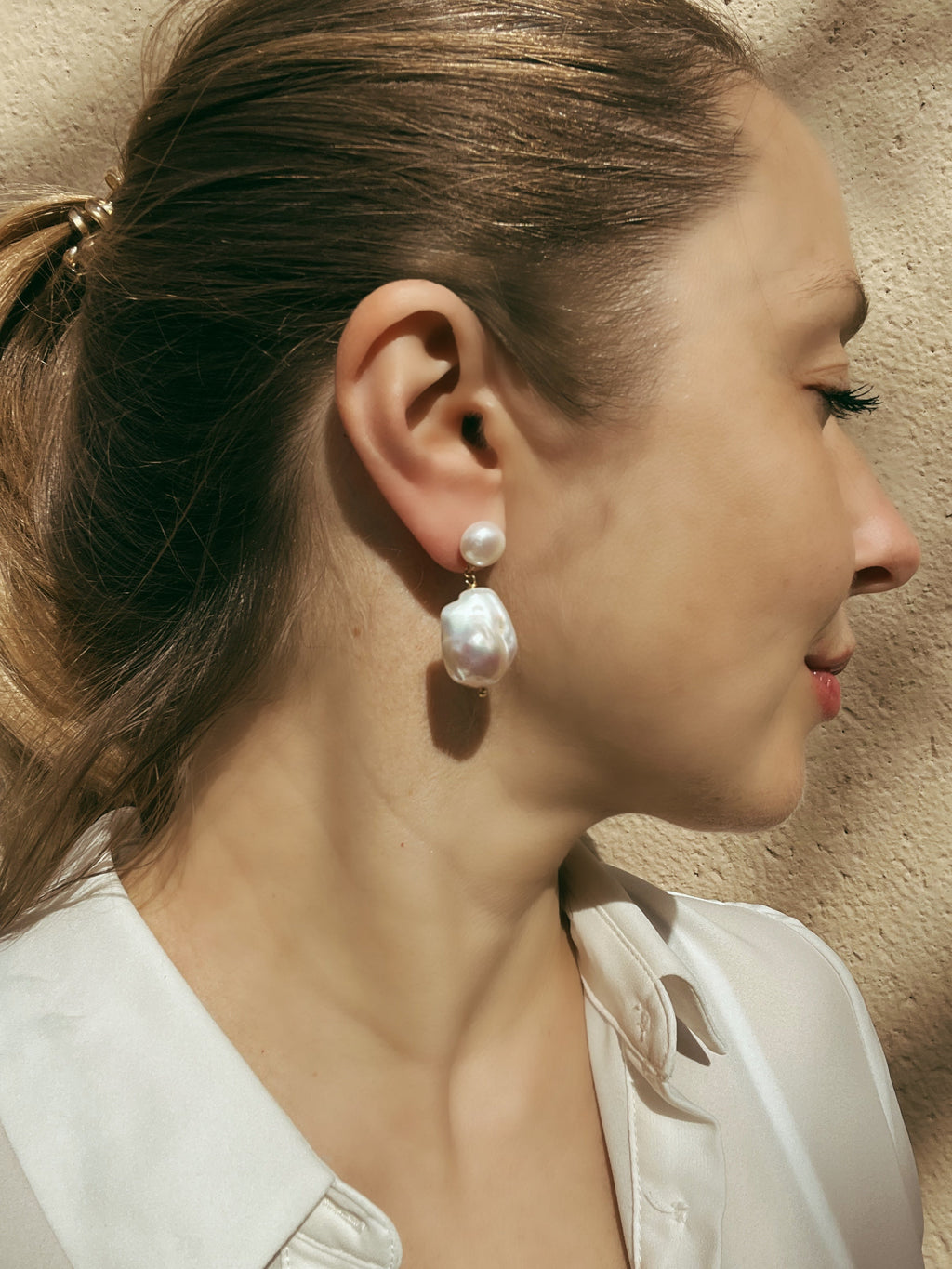 Bridal Baroque Pearl Earrings Dana Dangle & Drop Earrings