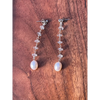 Bride earrings “Estrella del Nord” rock crystal and pearl